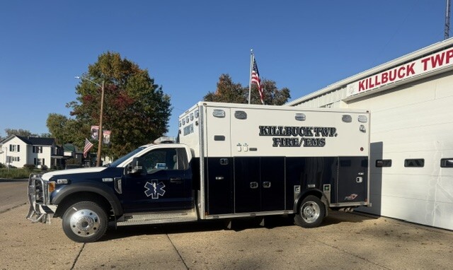 Medic 54, the department ALS ambulance, a 2018 Ford F550